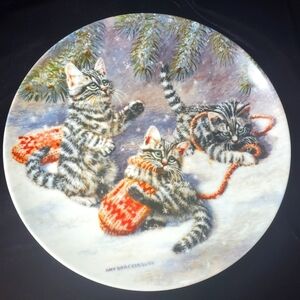 "Kittens with Mittens" Plate